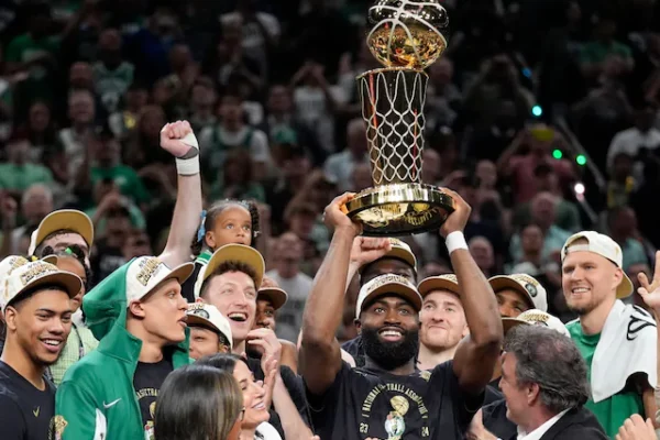 NBA Champion Boston Celtics Prepare for Banner Night And Opener Against Rival New York Knicks